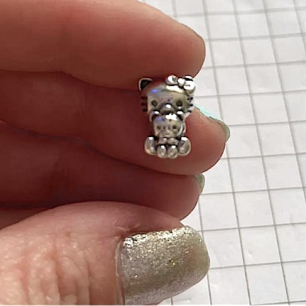 Hello Kitty Sterling Silver Charm For Pandora Bracelet Pandora Compatible - Picture 9 of 9